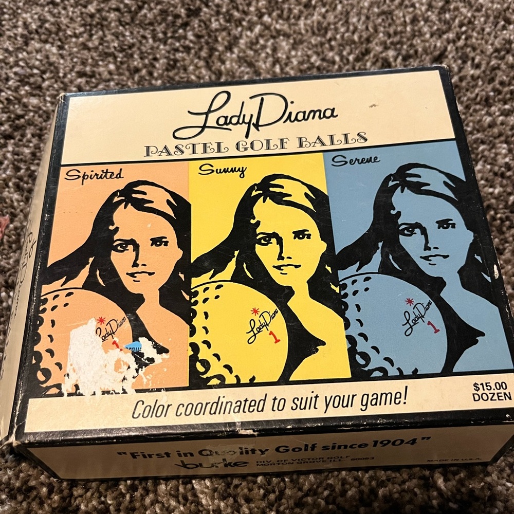 Lady Diana Pastel Golf Balls - Picture 1 of 3